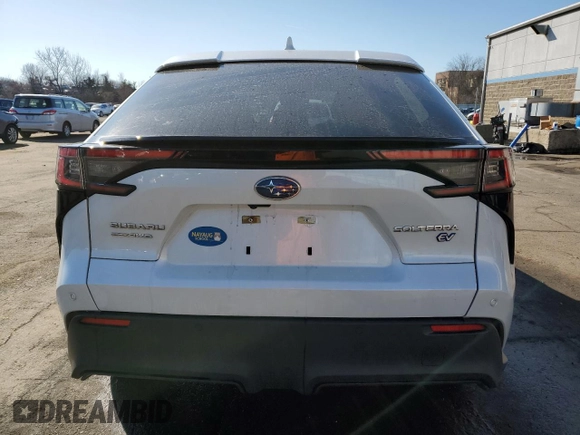 2023 Toyota bZ4X XLE with VIN JTMABABA9PA024814, listed as a Copart auction lot 48112065 with 13,588 mi miles and Salvage Title. Bid and sale history available at DreamBid. Image 6.