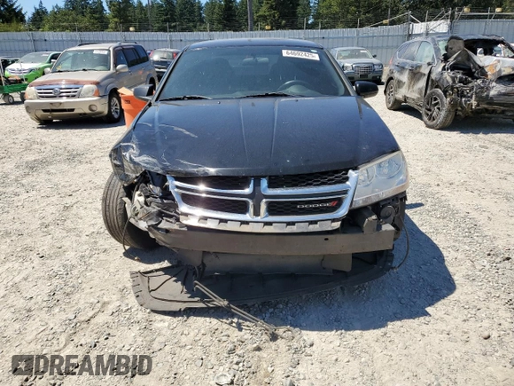2013 Dodge Avenger SXT with VIN 1C3CDZCB0DN665674, listed as a Copart auction lot 64692425 with 253,030 mi miles and Salvage title. Bid and sale history available at DreamBid. Image 5.