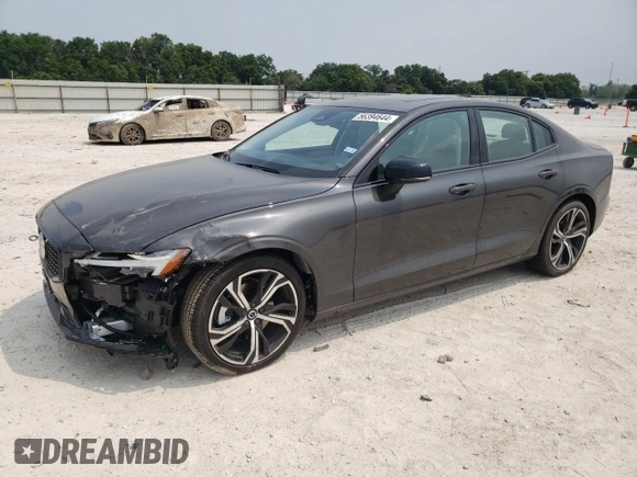 2024 Volvo S60 Core Dark Theme with VIN 7JRL12FK6RG308441, listed as a Copart auction lot 57356794 with 2,740 mi miles and Salvage Title. Bid and sale history available at carsss.com. Image 1.