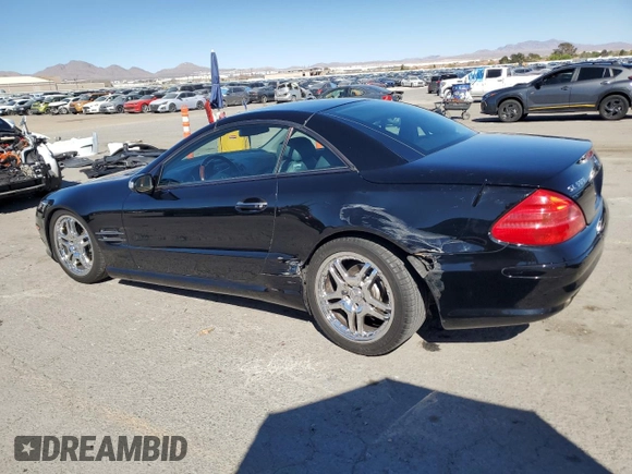 2005 Mercedes-Benz SL 500 with VIN WDBSK75F95F100318, listed as a Copart auction lot 50427245 with 80,320 mi miles and Salvage Title. Bid and sale history available at DreamBid. Image 2.