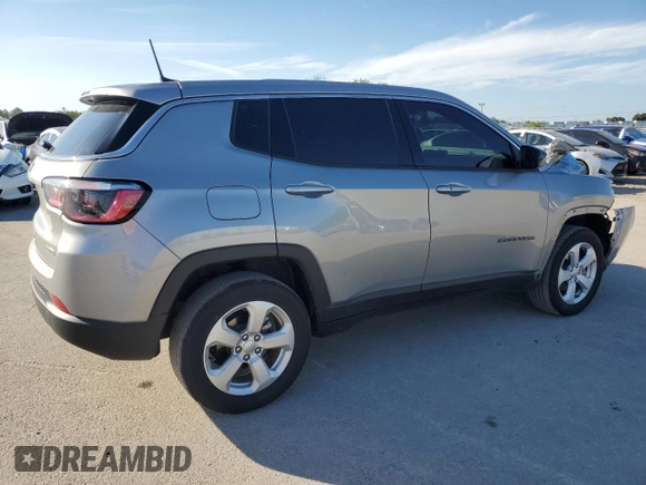 2022 Jeep Compass North with VIN 3C4NJDBB0NT170023, listed as a Copart auction lot 76602004 with 41,191 mi miles and Salvage Title. Bid and sale history available at DreamBid. Image 3.
