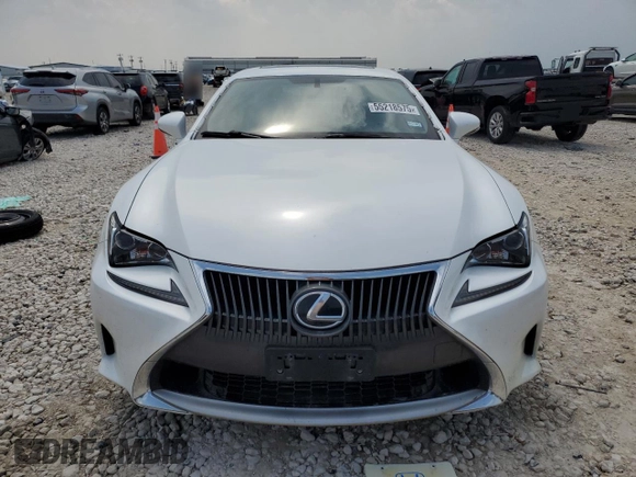 2015 Lexus RC 350 F Sport with VIN JTHHE5BCXF5000574, listed as a Copart auction lot 55218575 with 96,835 mi miles and Salvage title. Bid and sale history available at DreamBid. Image 5.