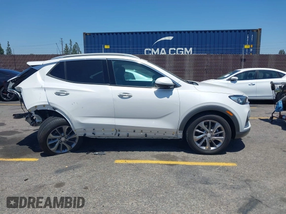 2023 Buick Encore GX Essence with VIN KL4MMFSL8PB028234, listed as a IAAI auction lot 42304513 with 14,538 mi miles and . Bid and sale history available at DreamBid. Image 13.