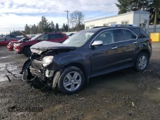 2015 Chevrolet Equinox LTZ with VIN 2GNFLHE35F6194065, listed as a Copart auction lot 49160115 with 83,063 mi miles and Salvage Title. Bid and sale history available at carsss.com. Image 1.