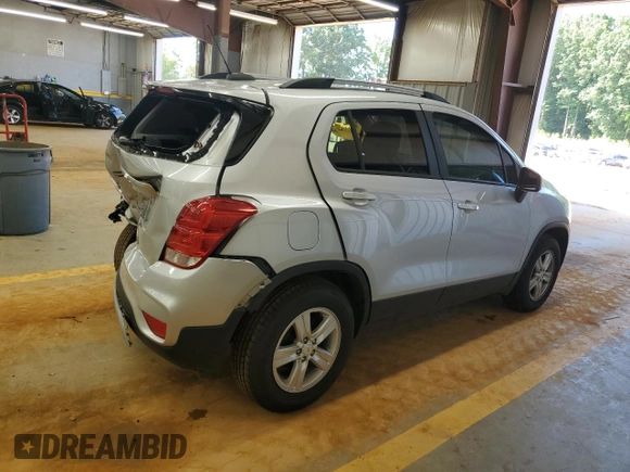 2021 Chevrolet Trax LT z VIN KL7CJLSB2MB329719, wystawiony jako Copart lot #60140315 z przebiegiem Nie podano mil oraz Szkoda całkowita • Salvage title. Historia ofert i sprzedaży dostępna na DreamBid. Obrazek 3.
