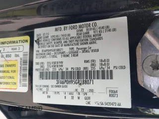 2016 Ford Fusion SE с VIN 3FA6P0H95GR188071, выставлен на аукционе IAAI как лот 42245032 с пробегом 152 585 миль миль и . История ставок и продаж доступна на DreamBid. Изображение 9.