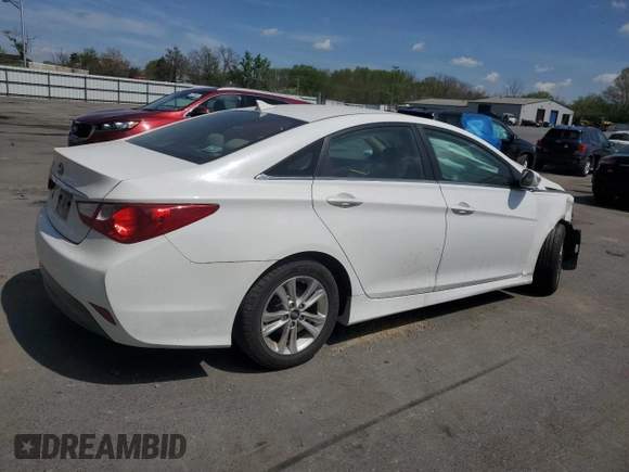 2014 Hyundai Sonata GLS with VIN 5NPEB4AC5EH868988, listed as a Copart auction lot 54207675 with Not Provided miles and Salvage Title. Bid and sale history available at carsss.com. Image 3.