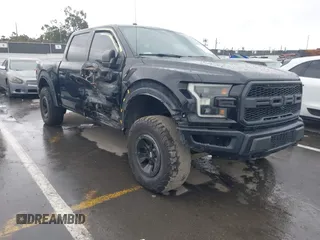 2017 Ford F-150 Raptor with VIN 1FTFW1RG1HFA99810, listed as a IAAI auction lot 41804929 with 112,926 mi miles and . Bid and sale history available at carsss.com. Image 1.