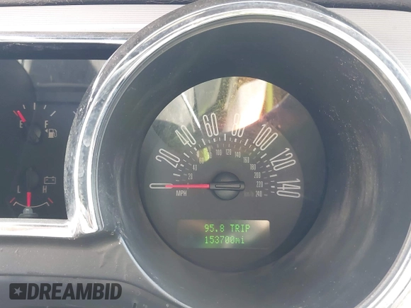 2006 Ford Mustang GT Deluxe with VIN 1ZVHT82H865256343, listed as a IAAI auction lot 42550238 with 153,700 mi miles and . Bid and sale history available at DreamBid. Image 7.