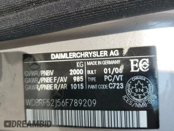 2006 Mercedes-Benz C 230 Sport с VIN WDBRF52J56F789209, выставлен на аукционе Copart как лот 59840895 с пробегом 157 538 миль миль и Списание • Salvage title. История ставок и продаж доступна на DreamBid. Изображение 12.