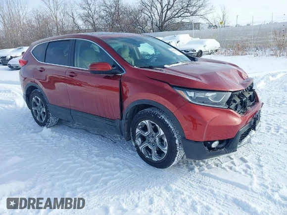 2017 Honda CR-V EX with VIN 2HKRW2H53HH658430, listed as a IAAI auction lot 41483424 with 31,883 mi miles. Bid and sale history available at carsss.com. Image 1.