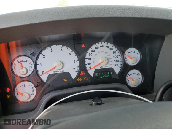 2006 Dodge Ram 2500 SLT with VIN 3D7KS28D96G272790, listed as a Copart auction lot 72048774 with 182,745 mi miles and Salvage Title. Bid and sale history available at carsss.com. Image 9.