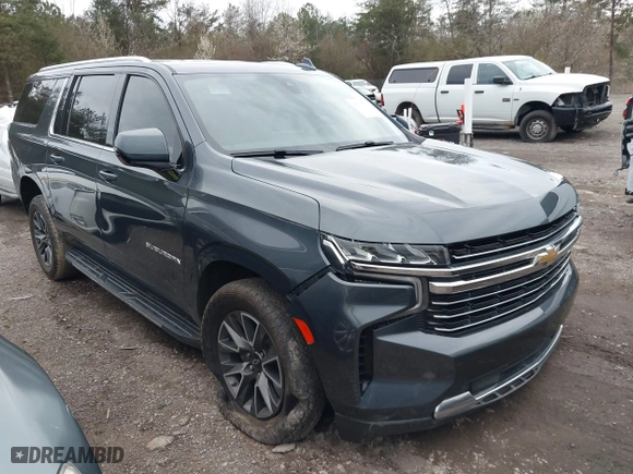2021 Chevrolet Suburban LT with VIN 1GNSCCKD9MR266207, listed as a IAAI auction lot 41731079 with 107,761 mi miles. Bid and sale history available at carsss.com. Image 1.