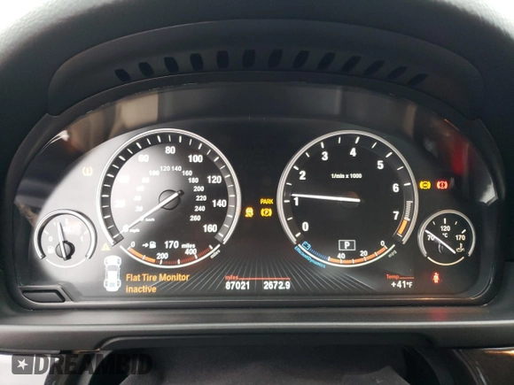 2013 BMW 5 Series 535i xDrive with VIN WBAFU7C58DDU74451, listed as a Copart auction lot 49048544 with 87,021 mi miles and Salvage Title. Bid and sale history available at carsss.com. Image 9.