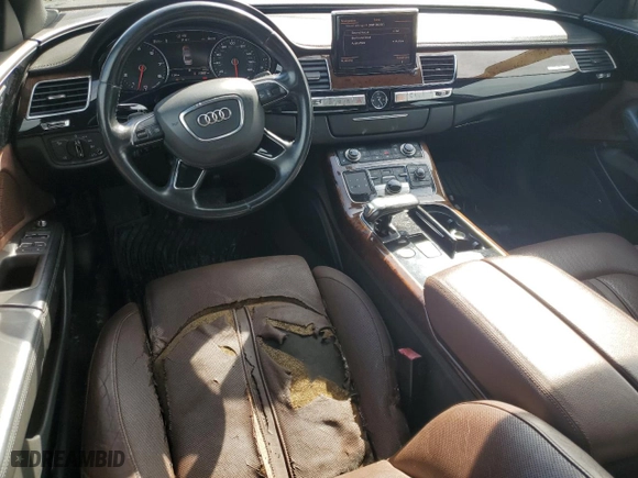 2013 Audi A8 L 4.0L with VIN WAUR2AFDXDN019789, listed as a Copart auction lot 46630275 with 108,681 mi miles and Clean Title. Bid and sale history available at carsss.com. Image 8.