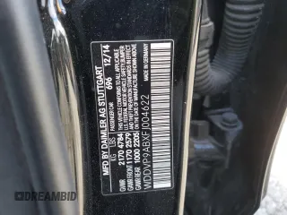 2015 Mercedes-Benz B Electric Drive with VIN WDDVP9ABXFJ004622, listed as a Copart auction lot 86382364 with 67,755 mi miles and Salvage Title. Bid and sale history available at DreamBid. Image 14.