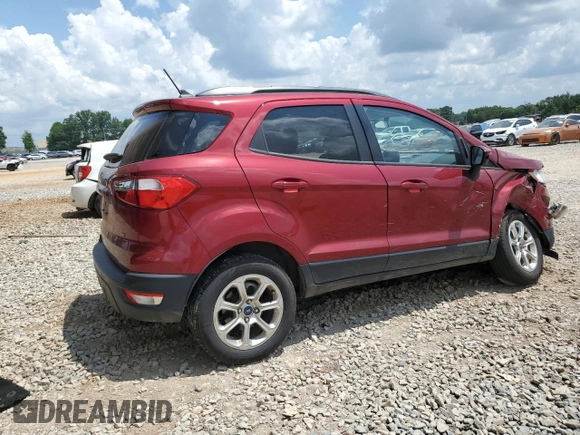 2021 Ford EcoSport SE with VIN MAJ3S2GE7MC449092, listed as a Copart auction lot 62595175 with 92,760 mi miles and Salvage title. Bid and sale history available at DreamBid. Image 3.