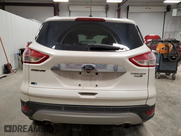 2014 Ford Escape Titanium with VIN 1FMCU9JX1EUD40870, listed as a Copart auction lot 51337695 with 163,210 mi miles and Salvage Title. Bid and sale history available at DreamBid. Image 6.