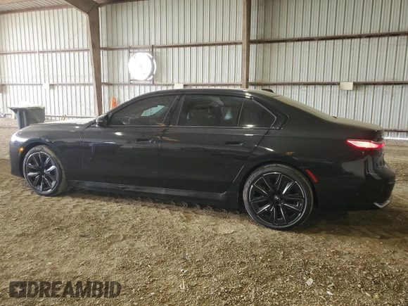 2024 BMW i7 eDrive50 z VIN WBY43EJ08RCS36524, wystawiony jako Copart lot #68248234 z przebiegiem 46 mil mil oraz Szkoda całkowita • Salvage title. Historia ofert i sprzedaży dostępna na DreamBid. Obrazek 2.