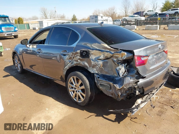 2013 Lexus GS 350 with VIN JTHBE1BL2D5003822, listed as a IAAI auction lot 41801692 with 150,537 mi miles. Bid and sale history available at carsss.com. Image 3.