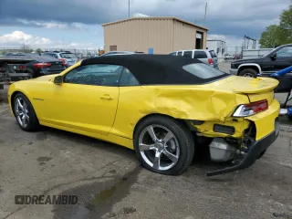 2014 Chevrolet Camaro LT z VIN 2G1FC3D36E9289852, wystawiony jako Copart lot #54087505 z przebiegiem 111 182 mil mil oraz Szkoda całkowita • Salvage title. Historia ofert i sprzedaży dostępna na DreamBid. Obrazek 2.