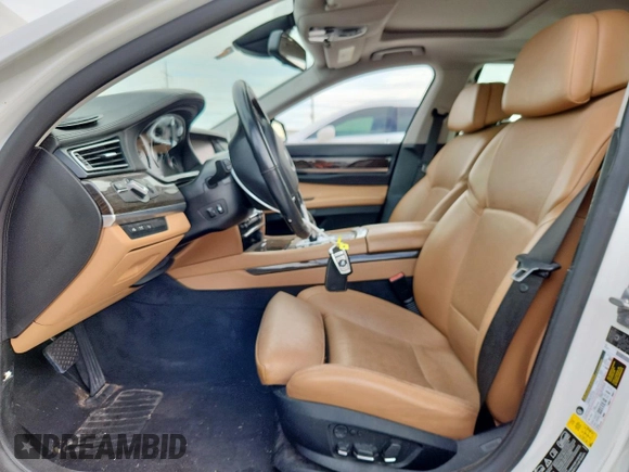 2012 BMW 7 Series 750Li xDrive with VIN WBAKC8C5XCC436134, listed as a Copart auction lot 63144905 with 64,282 mi miles and Salvage title. Bid and sale history available at DreamBid. Image 7.