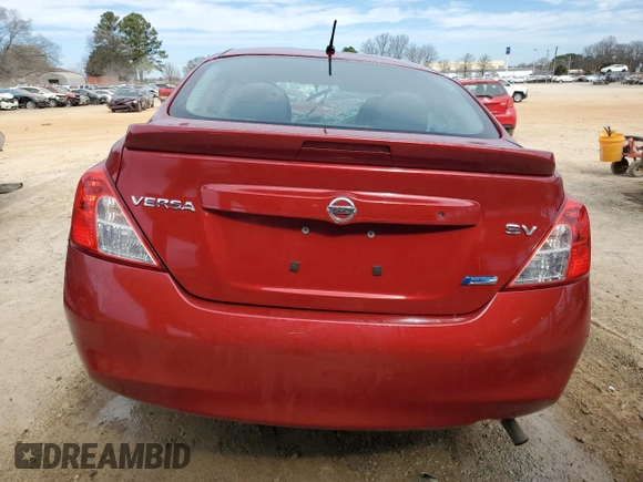 2014 Nissan Versa SV with VIN 3N1CN7AP7EL835030, listed as a Copart auction lot 46941215 with 126,436 mi miles and Non Repairable. Bid and sale history available at carsss.com. Image 6.