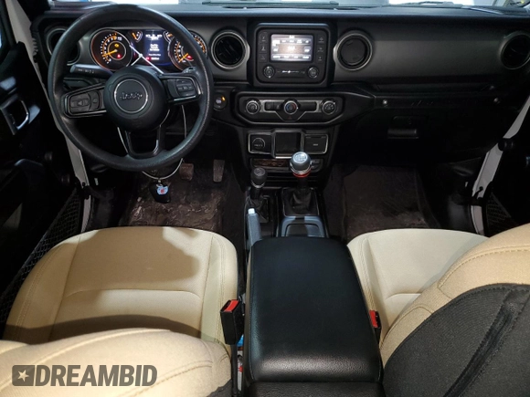 2021 Jeep Wrangler Unlimited Sport with VIN 1C4HJXDG4MW821718, listed as a Copart auction lot 41956755 with 30,615 mi miles and Salvage title. Bid and sale history available at DreamBid. Image 8.