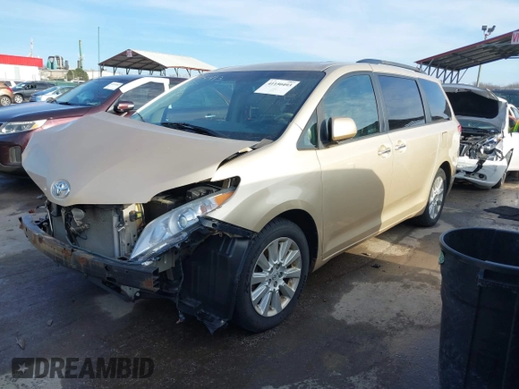 2014 Toyota Sienna Ltd with VIN 5TDDK3DC0ES091759, listed as a IAAI auction lot 41150493 with 155,165 mi miles. Bid and sale history available at carsss.com. Image 18.