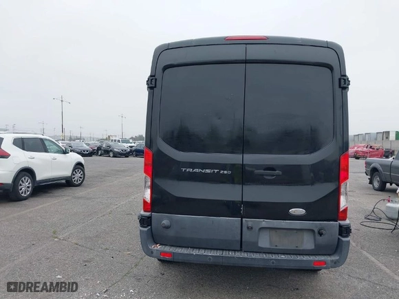 2015 Ford Transit Cargo Van with VIN 1FTYR2CM1FKA73040, listed as a IAAI auction lot 41999140 with 106,267 mi miles. Bid and sale history available at carsss.com. Image 16.