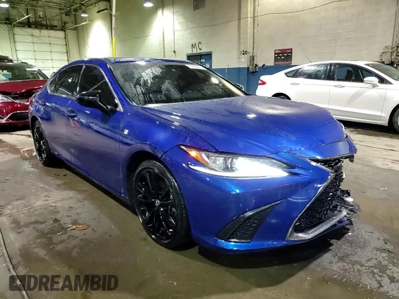 2021 Lexus ES with VIN 58AHZ1B12MU093532, listed as a Copart auction lot 43838425 with 38,430 mi miles and Salvage Title. Bid and sale history available at carsss.com. Image 13.