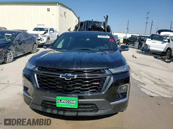 2022 Chevrolet Traverse RS with VIN 1GNERJKW6NJ111518, listed as a Copart auction lot 77961484 with 33,592 mi miles and Non repairable. Bid and sale history available at DreamBid. Image 14.