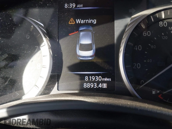 2019 Infiniti Q50 RED SPORT 400 with VIN JN1FV7APXKM761052, listed as a IAAI auction lot 41290479 with 81,930 mi miles. Bid and sale history available at carsss.com. Image 16.