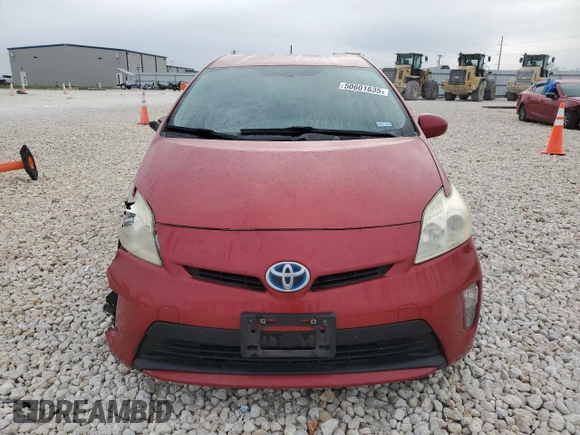 2013 Toyota Prius One with VIN JTDKN3DU3D5555123, listed as a Copart auction lot 50601635 with 206,210 mi miles and Salvage Title. Bid and sale history available at carsss.com. Image 5.