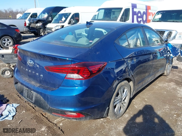 2020 Hyundai Elantra Value Edition with VIN 5NPD84LF0LH630996, listed as a IAAI auction lot 41566447 with 37,017 mi miles. Bid and sale history available at carsss.com. Image 4.