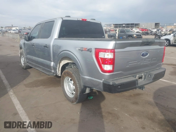 2023 Ford F-150 XL with VIN 1FTFW1ED9PFA89505, listed as a IAAI auction lot 41260198 with 56,805 mi miles. Bid and sale history available at carsss.com. Image 3.