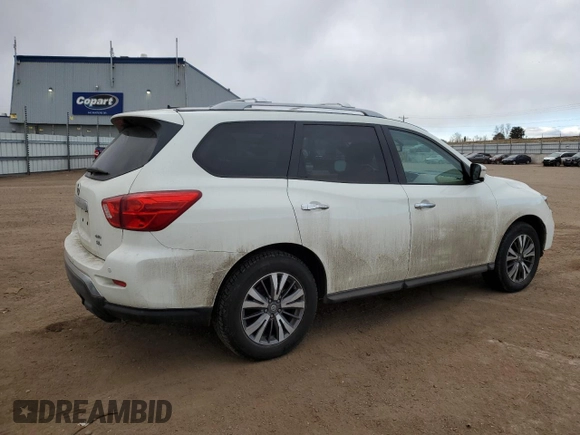 2017 Nissan Pathfinder SL with VIN 5N1DR2MM9HC672824, listed as a Copart auction lot 46905065 with 96,018 mi miles and Salvage Title. Bid and sale history available at carsss.com. Image 3.