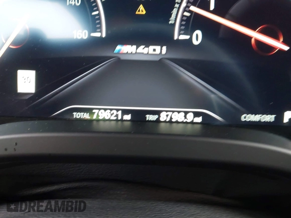 2019 BMW X3 M40i with VIN 5UXTS3C58K0Z04969, listed as a IAAI auction lot 42192974 with 79,621 mi miles and . Bid and sale history available at DreamBid. Image 7.