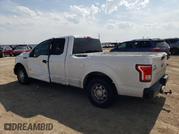 2017 Ford F-150 XL with VIN 1FTEX1CP7HFA22392, listed as a Copart auction lot 57282094 with 160,721 mi miles and Salvage Title. Bid and sale history available at carsss.com. Image 2.