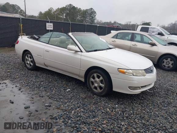 2002 Toyota Solara SE with VIN 2T1FF22P12C592449, listed as a IAAI auction lot 41537596 with 155,703 mi miles and . Bid and sale history available at DreamBid. Image 1.