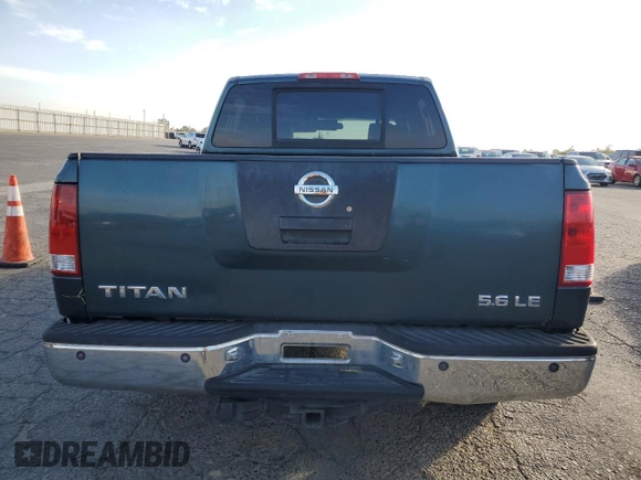 2005 Nissan Titan SE with VIN 1N6AA07A65N551105, listed as a Copart auction lot 81000864 with 356,781 mi miles and Salvage Title. Bid and sale history available at DreamBid. Image 6.