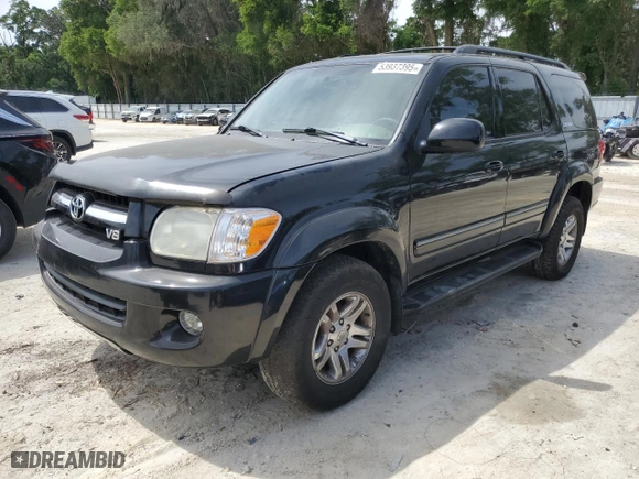 2006 Toyota Sequoia Limited with VIN 5TDBT48A06S271683, listed as a Copart auction lot 53937395 with 187,720 mi miles and Clean Title. Bid and sale history available at carsss.com. Image 1.