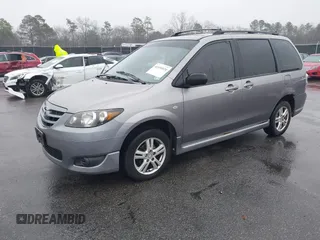 2005 Mazda MPV LX with VIN JM3LW28A050538622, listed as a IAAI auction lot 41555020 with 235,279 mi miles. Bid and sale history available at carsss.com. Image 2.