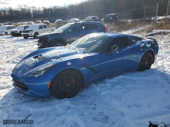 2014 Chevrolet Corvette Stingray Z51 2LT with VIN 1G1YJ2D77E5130685, listed as a Copart auction lot 83006584 with 32,080 mi miles and Salvage Title. Bid and sale history available at carsss.com. Image 1.