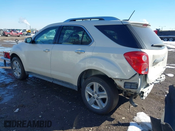 2015 Chevrolet Equinox LTZ with VIN 1GNALDEK5FZ126010, listed as a IAAI auction lot 41646828 with 68,557 mi miles. Bid and sale history available at carsss.com. Image 3.