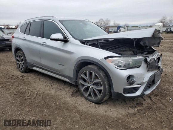 2018 BMW X1 sDrive28i with VIN WBXHU7C32J5L05237, listed as a Copart auction lot 45480895 with 75,638 mi miles and Salvage Title. Bid and sale history available at carsss.com. Image 4.