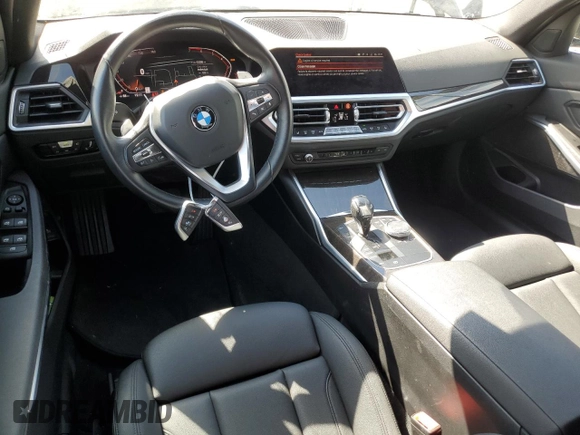 2020 BMW 3 Series 330i xDrive with VIN 3MW5R7J02L8B22949, listed as a Copart auction lot 52635115 with 53,398 mi miles and Clean Title. Bid and sale history available at carsss.com. Image 8.