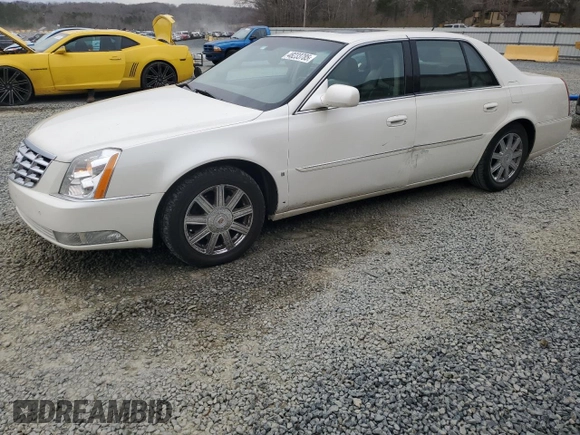 2008 Cadillac DTS 1SC with VIN 1G6KD57Y18U191344, listed as a Copart auction lot 48233785 with 192,584 mi miles and Salvage Title. Bid and sale history available at carsss.com. Image 1.