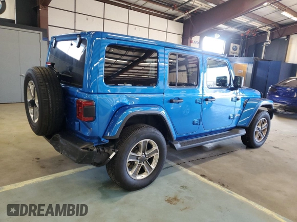 2022 Jeep Wrangler Unlimited Sahara Altitude with VIN 1C4HJXEG0NW255315, listed as a Copart auction lot 87821535 with 40,113 mi miles and Clean title. Bid and sale history available at DreamBid. Image 3.