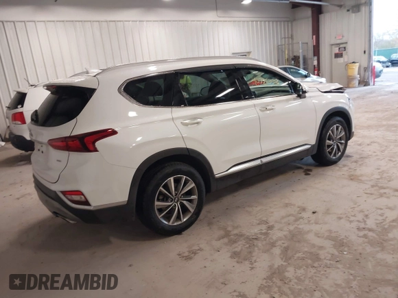 2019 Hyundai Santa Fe Limited with VIN 5NMS5CAD2KH021934, listed as a IAAI auction lot 40726332 with 52,994 mi miles. Bid and sale history available at carsss.com. Image 4.